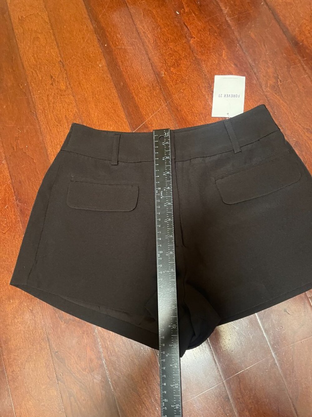 Forever 21 Black Tailored High Rise Shorts NWT Size Small - Picture 3 of 7